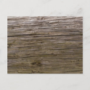 Old log texture postcard