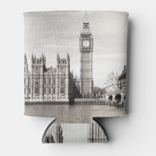 Old London, black and white. Can Cooler