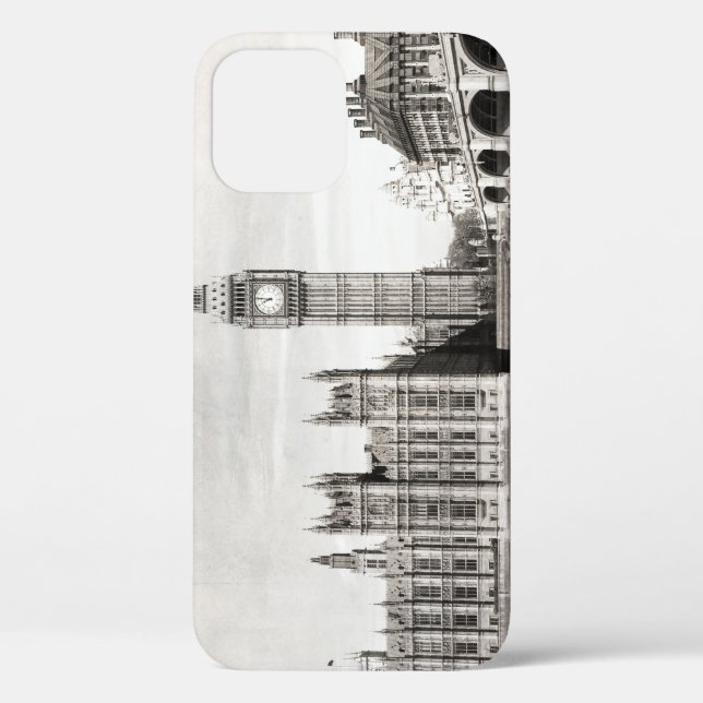 Old London, black and white. Case-Mate iPhone Case (Back)
