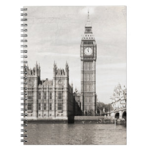 Old London, black and white. Notebook