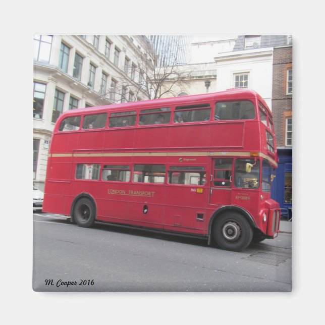 Old London Bus Magnet (Front)