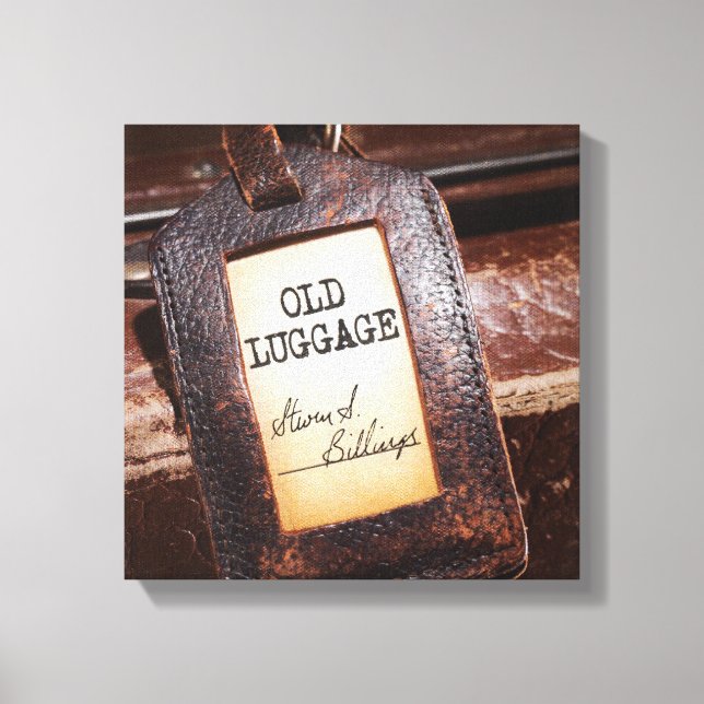 "Old Luggage" Canvas Wrap Poster Print (Front)