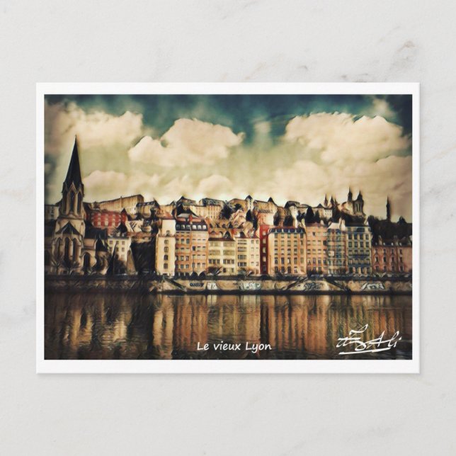 Old Lyon Postcard (Front)