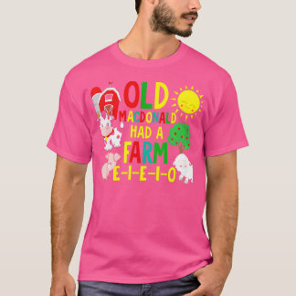 Old MacDonald Had a Farm Shirt Toddler Kids Farm A
