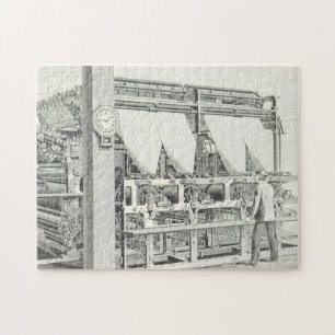 Old Machine & Operator Illustration Puzzle