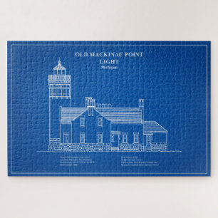 Old Mackinac Point Light - Michigan – AD Jigsaw Puzzle