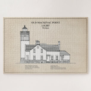 Old Mackinac Point Light - Michigan – SBD Jigsaw Puzzle
