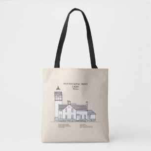 Old Mackinac Point Light - Michigan – SBD Tote Bag
