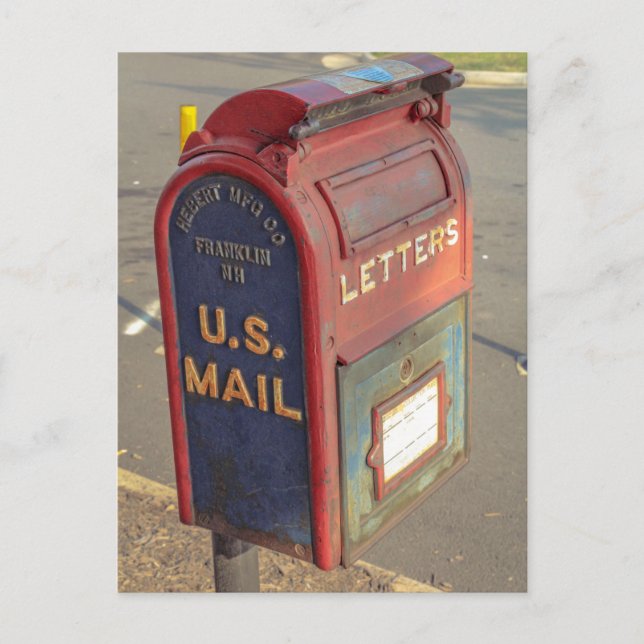 Old Mailbox Postcard (Front)