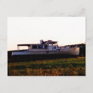 Old Maine Fishing Boat Postcard
