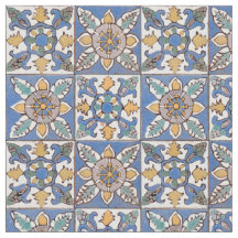 Old Majolica Wall Tiles Pattern painted by hand