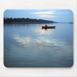 Old man and river mouse pad
