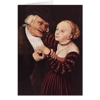 Old Man and Young Woman by Lucas Cranach the Elder