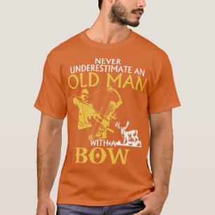 Old Man Archery Compound Bow Deer Elk Big Game Hun T-Shirt