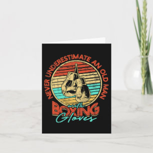 Old Man Boxing - Vintage 1 Card