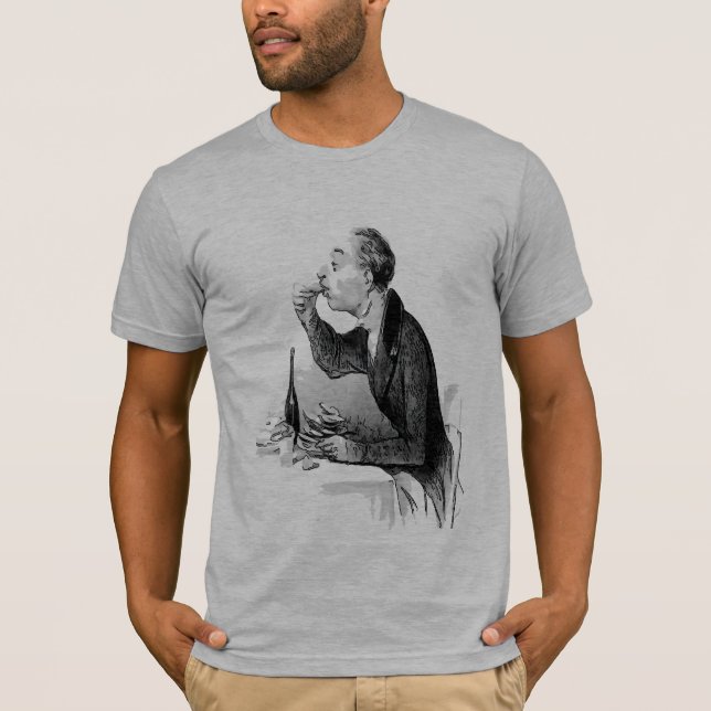 Old Man Eating Oysters T-Shirt (Front)