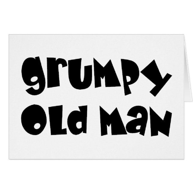 old man grumpy (Front Horizontal)
