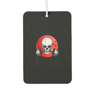 Old man Gym respect your elders Lifting club Skull Car Air Freshener