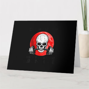 Old Man Gym Respect Your Elders Lifting Club Skull Card