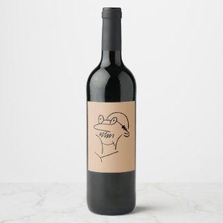 Old Man Hilarious and Funny  Wine Label