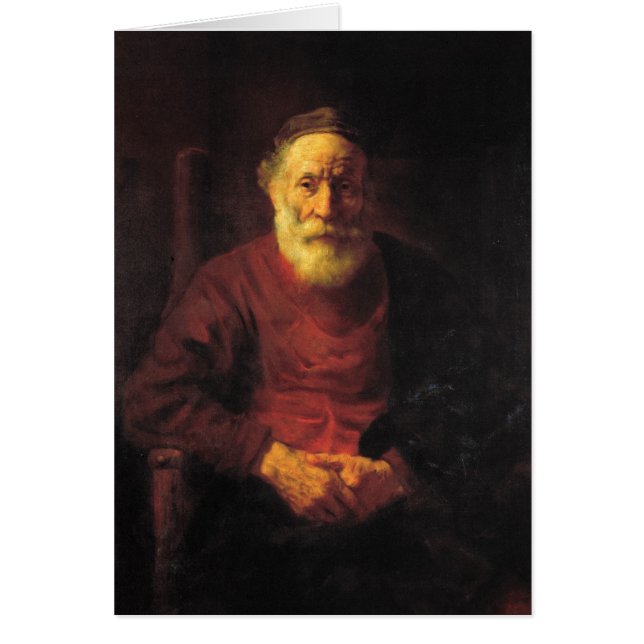 Old man in red - Rembrandt (Front)