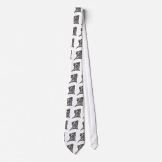 Old Man in the Mountain, NH- Artist's Pen Sketch Tie