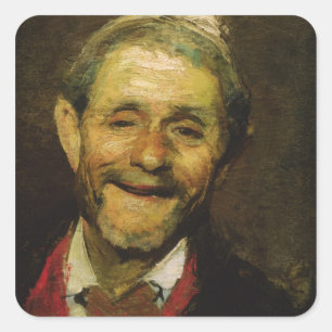 Old Man Laughing, 1881 Square Sticker