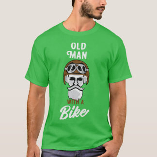 Old Man Motorcycle Club Vintage Grunge Biker T-Shirt