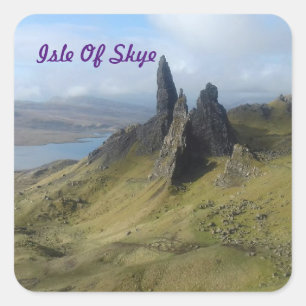 Old Man Of Storr Isle Of Skye Square Sticker