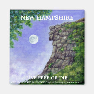OLD MAN OF THE MOUNTAIN New Hampshire Art Magnet 2