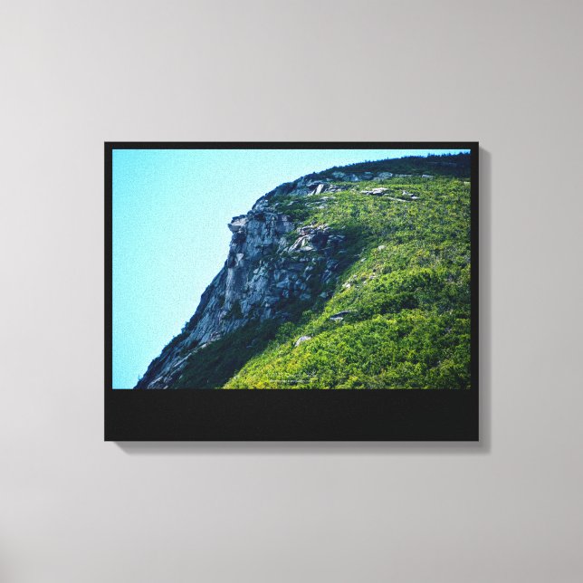 Old Man of the Mountain, Summer, P2279 Canvas Print (Front)
