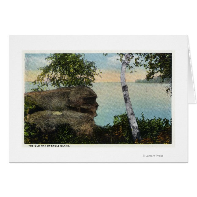 Old Man Rock Formation of Eagle Island View (Front Horizontal)