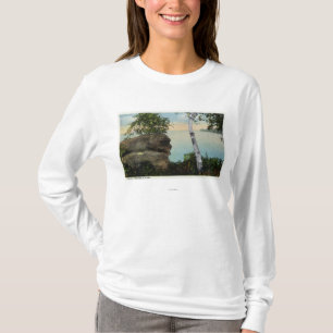 Old Man Rock Formation of Eagle Island View T-Shirt