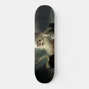 Old Man Santa Claus Reading His List Skateboard