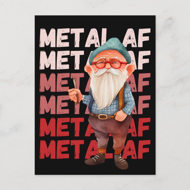 Old Man Still Metal AF Postcard (Front)