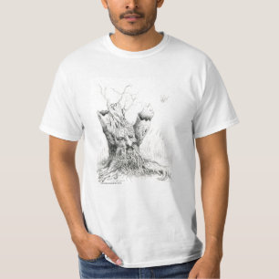 "Old Man Tree Spirit" graphite T-Shirt