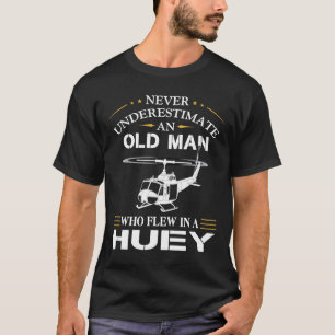 Old Man Who Flew In A Huey T-Shirt