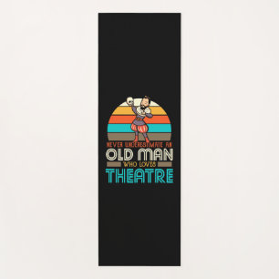 Old Man Who Loves Theatre Yoga Mat