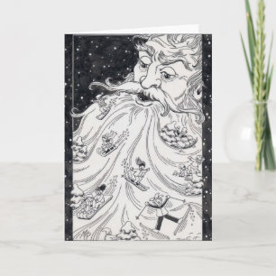 Old Man Winter Holiday Card
