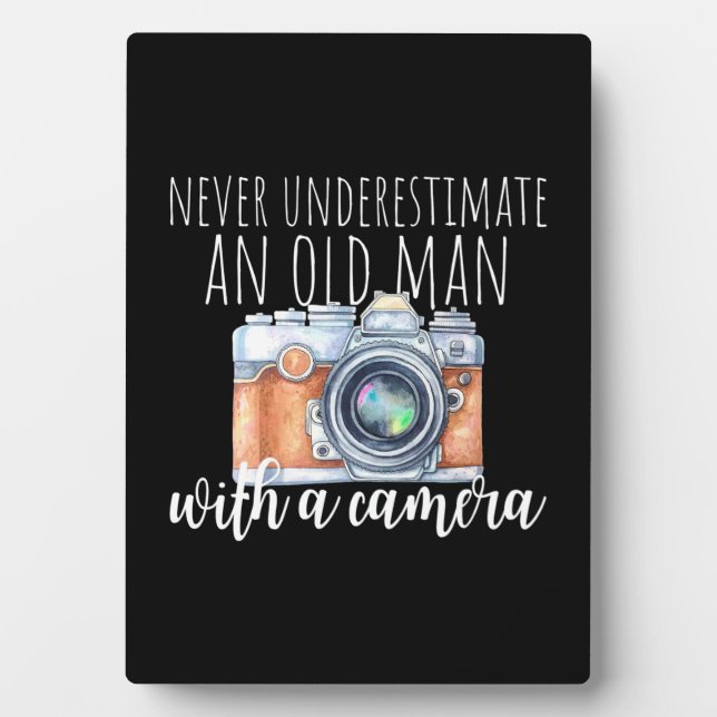 Old Man With A Camera Plaque (Front)