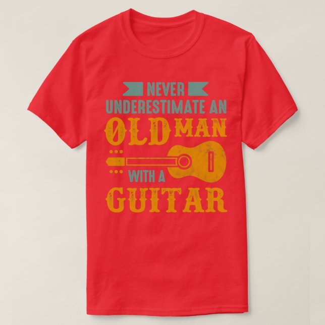 Old man with a guitar1  T-Shirt (Design Front)