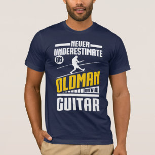 Old Man With a Guitar T-Shirt