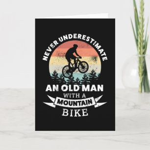 Old Man with a Mountain Bike - MTB Gift Card