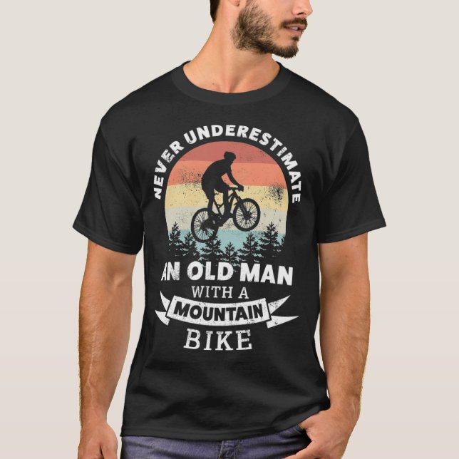 Old Man with a Mountain geek cycling shirt  (Front)