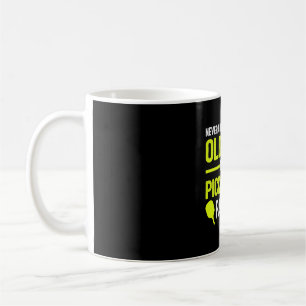 Old Man With a Pickleball Paddle Funny Senior Men Coffee Mug