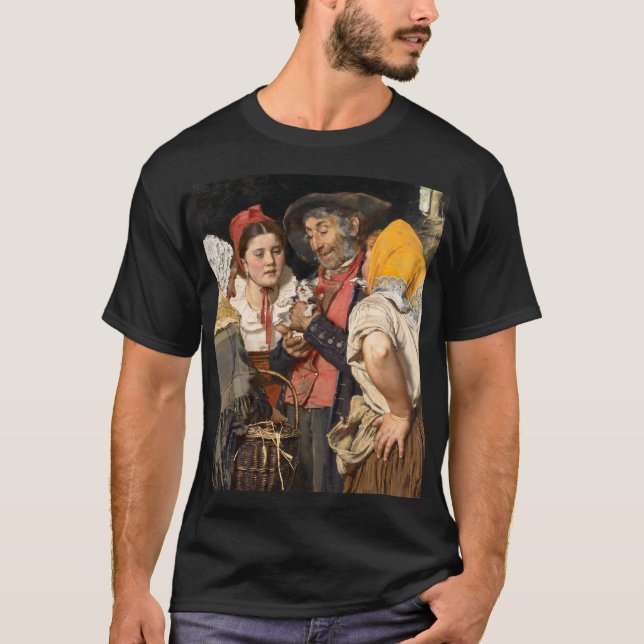 Old Man's Treasure (The Cat) (by Karl Gussow) T-Shirt (Front)