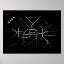 Old map of Berlin Subway