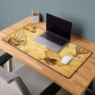 OLD MAP of USA Desk Mat