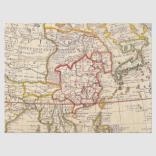 Old Map Series 1 Design 3 Tissue Paper