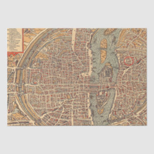 Old Maps Pattern Tissue Paper